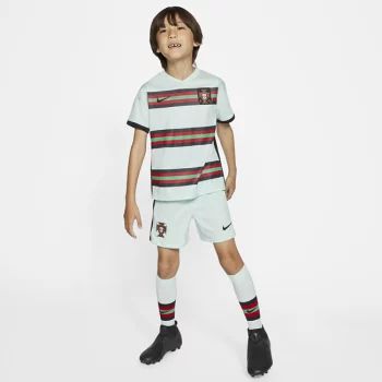 Футбольный комплект для дошкольников с символикой выездной формы сборной Португалии 2020 - Синий