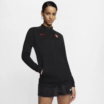 Женская футбольная куртка Португалия - Черный