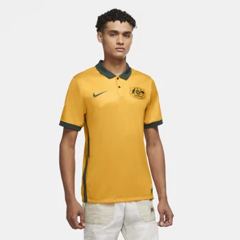 Мужское футбольное джерси из домашней формы сборной Австралии 2020 Stadium - Желтый